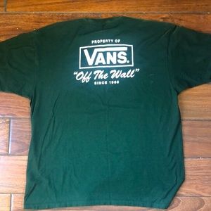 VANS green logo t-shirt. XXL